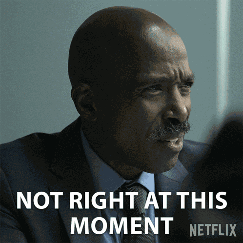 Not Right At This Moment Detective Raymond GIF