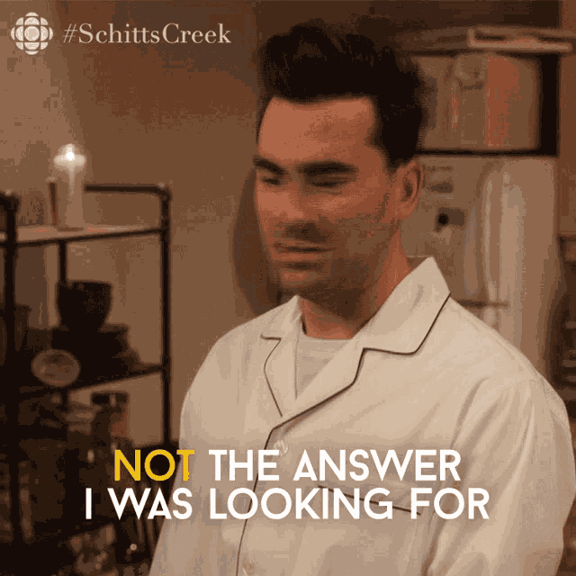 Not The Answer I Was Looking For David GIF