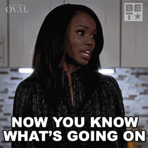 Now You Know Whats Going On Sharon Welles GIF
