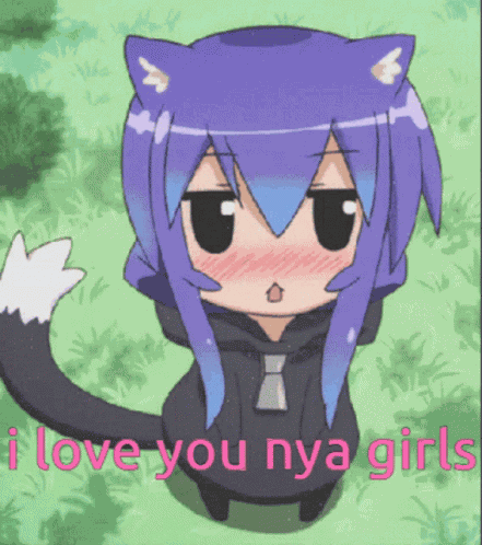 Nya Girls I Love You GIF