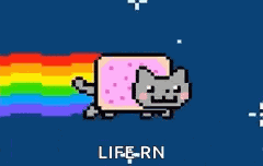 Nyan Cat Rainbow GIF