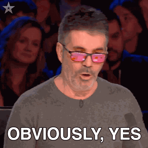 Obviously Yes Simon Cowell GIF