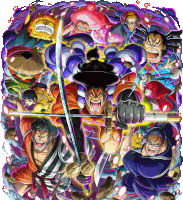 Oden And Nine Red Scabbards One Piece Sticker