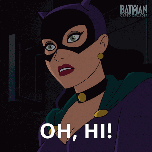 Oh Hi Catwoman GIF