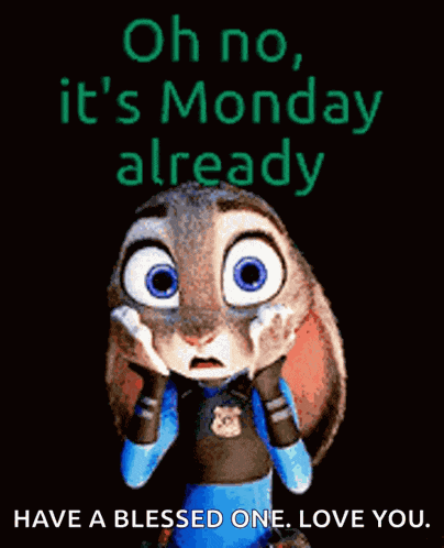 Oh No Monday GIF
