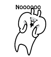 Oh No Rabbit Sticker