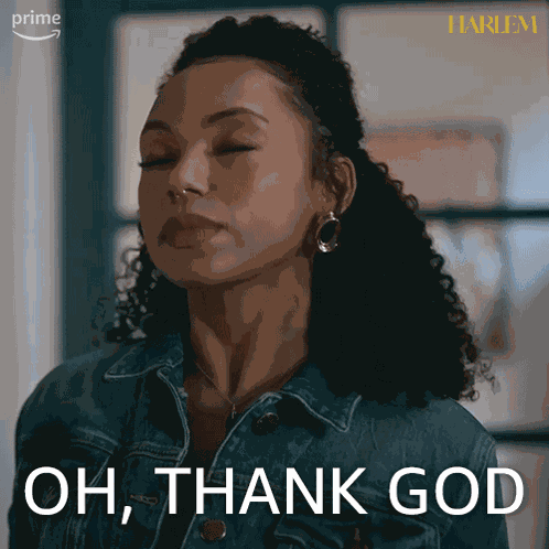 Oh Thank God Portia GIF