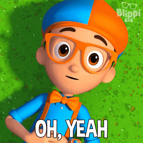 Oh Yeah Blippi GIF