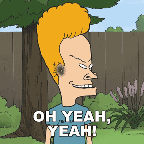 Oh Yeah Yeah That'S True Beavis GIF