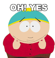 Oh Yes Eric Cartman Sticker
