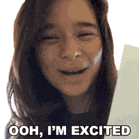 Ohh Im Excited Hannah Fawcett Sticker