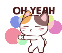 Ohyeah Meong Sticker