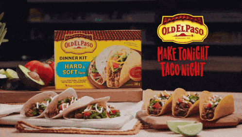 Old El Paso Hard And Soft Taco Kit GIF