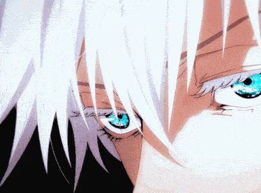 Olhos Azuis Satoru Gojo GIF
