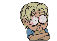 Olhos Vermelhos Olho Arregalado Sticker