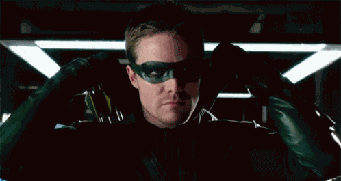 Oliver Queen Mask GIF