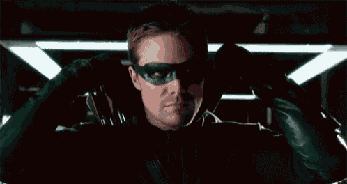 Oliver Queen Mask GIF