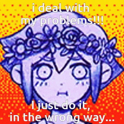 Omori I Deal With My Problems GIF