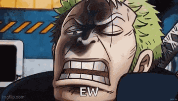One Piece Disgusted GIF