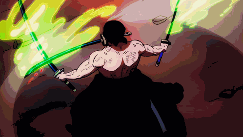One Piece Zoro Vs King GIF