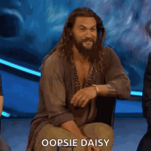 Oops Aquaman GIF