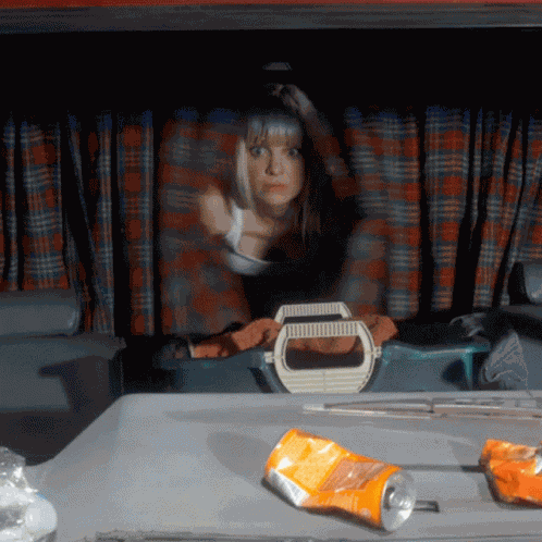 Open Curtains Christy GIF