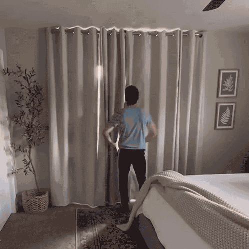 Opening The Curtain Daniel Labelle GIF