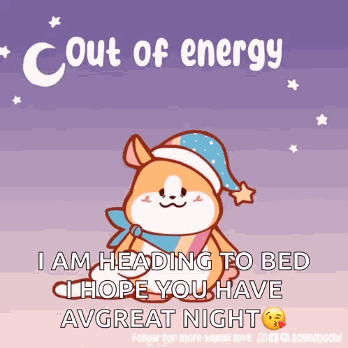 Out-of-energy Sleepy-time GIF