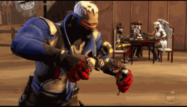 Over Watch Mercy GIF