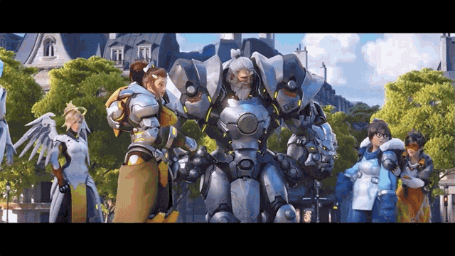 Overwatch2 Reinhardt GIF