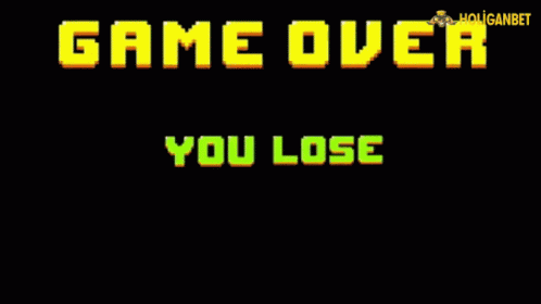 Oyun Bitti Loser GIF