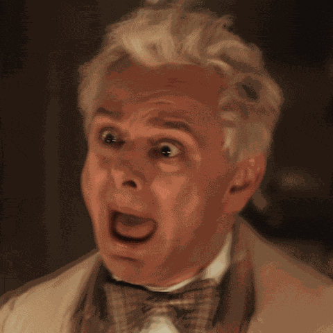 Panic Aziraphale GIF
