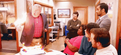 Parks And Rec On Fire GIF