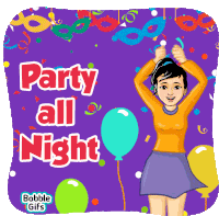 Party All Night New Year2020 Sticker