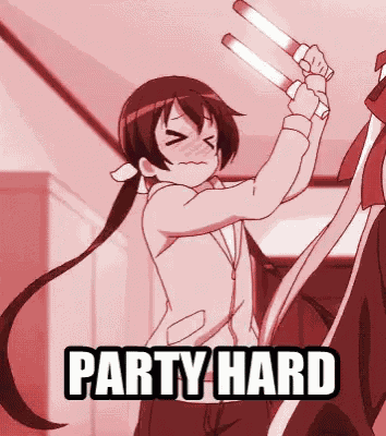 Party Hard Anime GIF