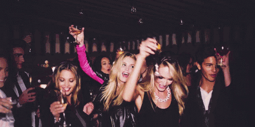 Partying New Years Eve Birthday Party GIF