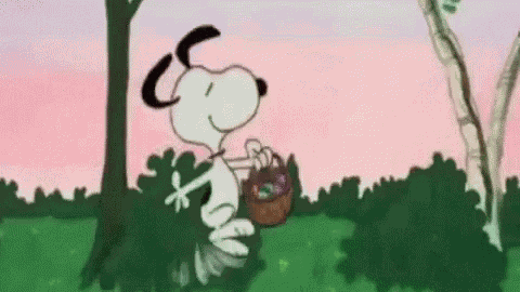 Pasqua Buona Pasqua Auguri Di Buona Pasqua Peanuts Snoopy Uova Di Pasqua GIF