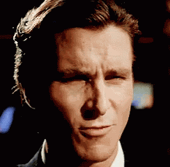 Patrick Bateman Smile GIF