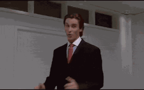 Patrick Bateman Talking Patrick Bateman GIF