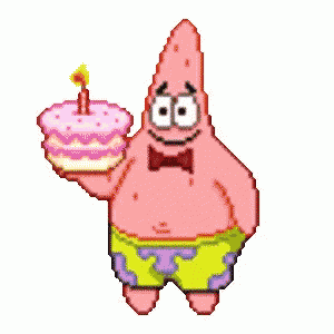 Patrick Star Cake GIF