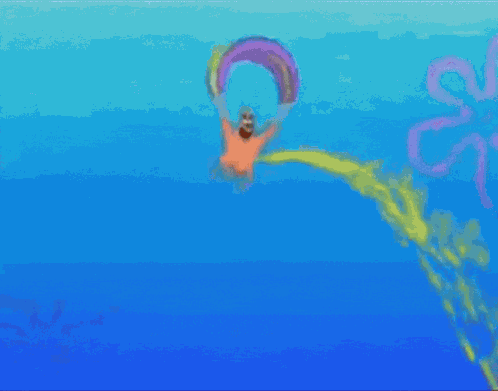Patrick Star Patrick Peeing On People GIF