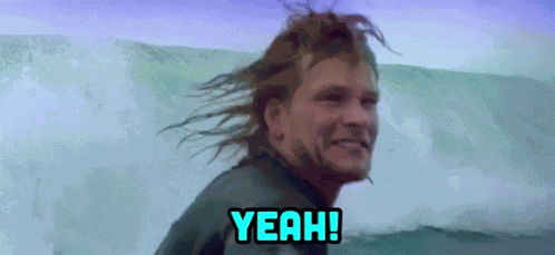 Patrick Swayze Yeah GIF