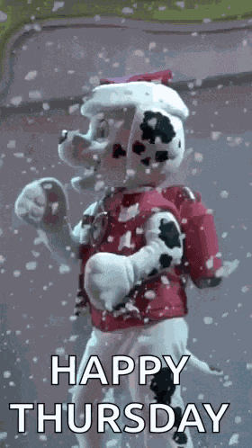 Paw Patrol Marshall Mascot Costume GIF
