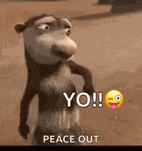 Peace Out Im Out GIF