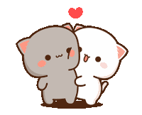 Peach And Goma Hug Sticker