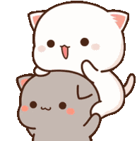 Peach Goma Playful Sticker