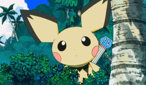 Peeking Pichu GIF