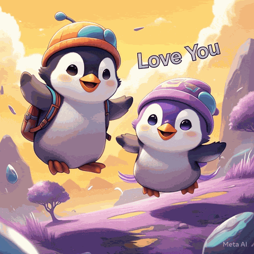 Penguin Love You Meme