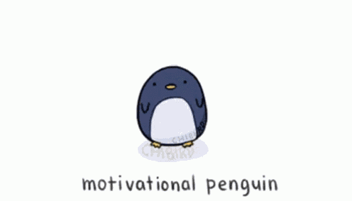 Penguin Motivation GIF