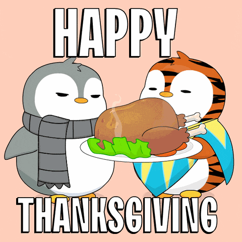 Penguin Thanksgiving GIF
